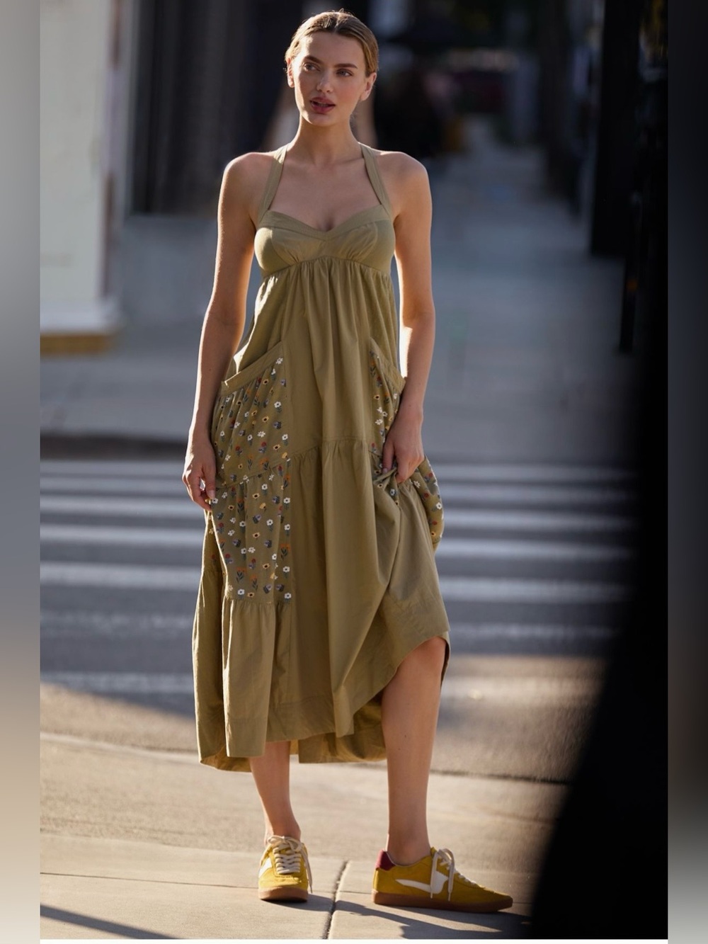 Daily Practice Top Tier Utility Sweetheart
Midi Dress XS